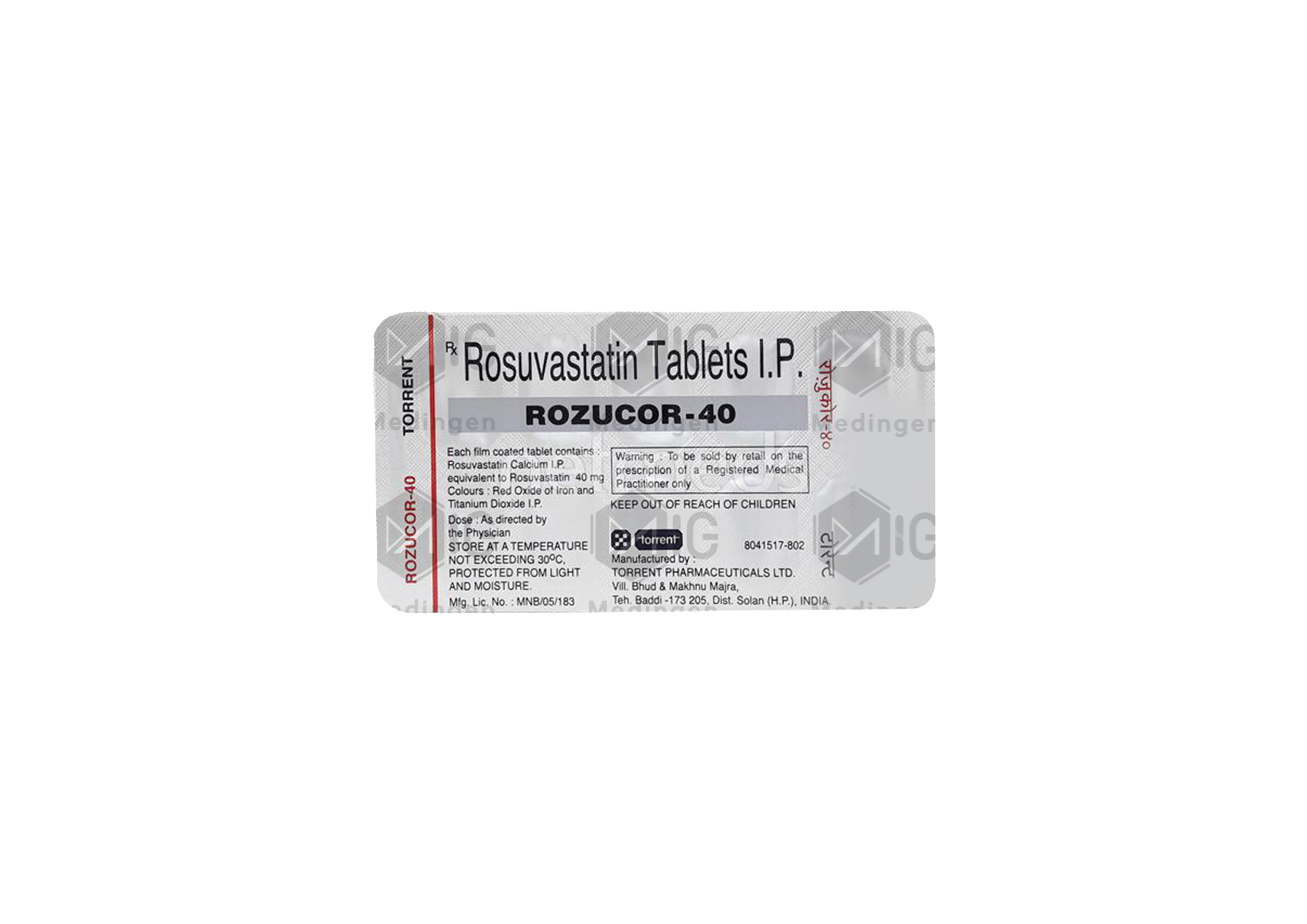 ROZUCOR 40MG